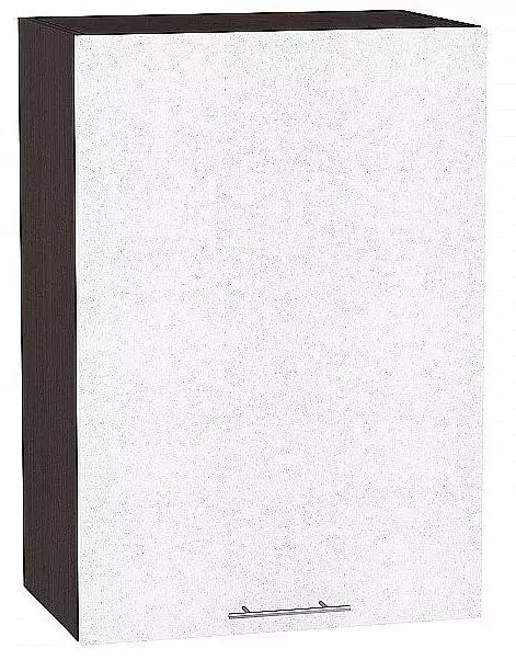 Шкаф верхний с 1-ой дверцей Валерия-М 720х500 Белый металлик/Венге