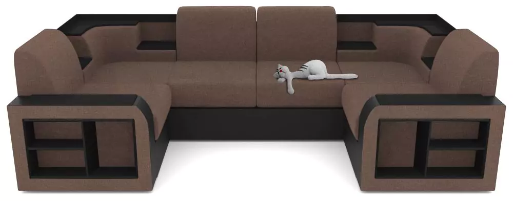 Угловой диван с полкой Андерсен П дизайн 5