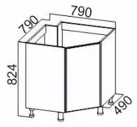 Стол-рабочий 850 угловой под мойку Модерн 