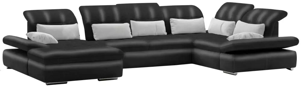 Модульный кожаный диван Кассия-3