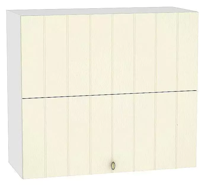 Шкаф верхний горизонтальный Прованс с подъемным механизмом 920х800 Ваниль/Белый