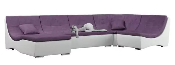 Модульный диван Релакс (Монреаль) раскладной фиолетовый