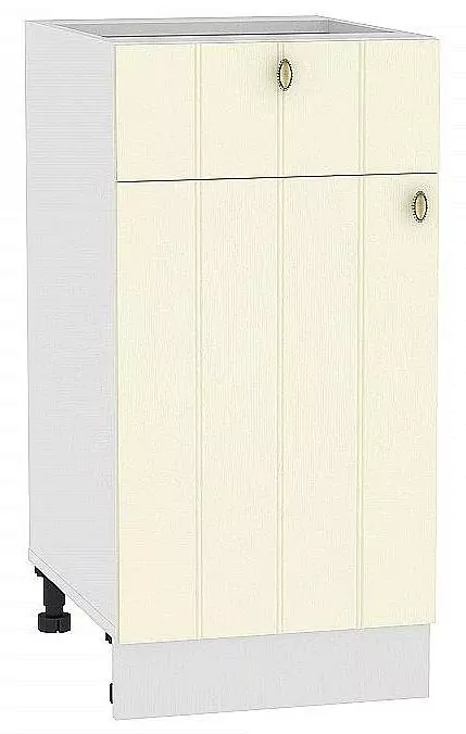 Шкаф нижний с 1-ой дверцей и ящиком Прованс 400 Ваниль/Белый