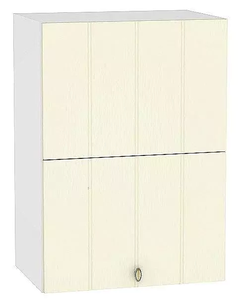 Шкаф верхний горизонтальный Прованс с подъемным механизмом 920х500 Ваниль/Белый