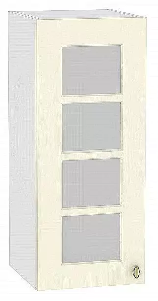 Шкаф верхний с 1-ой остекленной дверцей Прованс 720х300 Ваниль/Белый