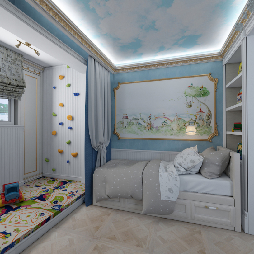 Дизайн детской комнаты 10 кв.м - фото, интерьер детской площадью 10 кв м