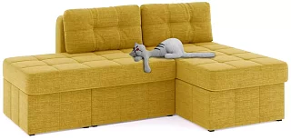 Угловой диван Оливер люкс Еврокнижка Желтый