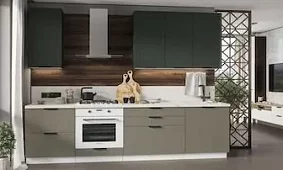 Модульная кухня Норд 2.6м (софт пихтовый зеленый/софт хаки) Зеленый 