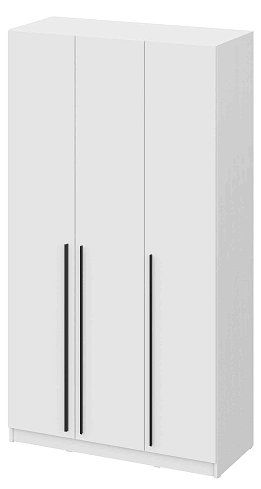 Шкаф распашной четырёхстворчатый Берген (Лорена) 1600 с 4-мя зеркалами (белое дерево), Белый