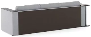 Угловой диван Атланта со столиком Дельфин Серый