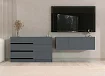 Комплект в гостиную Бастион 2.5 м, Серый
