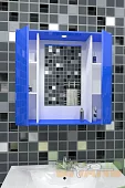 Шкафчик для ванной Мебелеф-3 Синий 