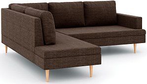 Угловой диван Анд 1 Без механизма Коричневый 