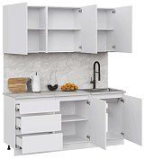 Кухня Айден 1.8 м (белый) 