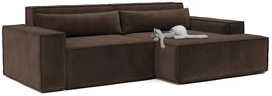 Угловой диван Олдем, Коричневый