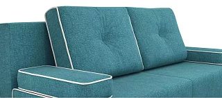 Прямой диван Лиссабон Еврокнижка Синий