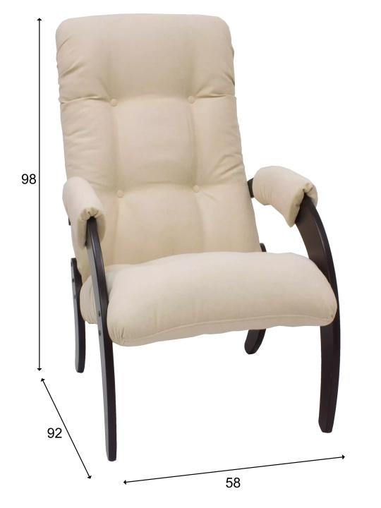 ф94 Кресло для отдыха Комфорт Модель 61 Дизайн 2 габариты