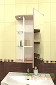 Шкафчик для ванной Мебелеф-2 Черный 
