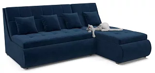 Угловой диван Дубай Дельфин Синий