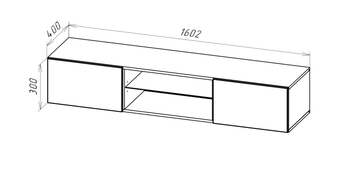 ф118 Шкаф навесной Поинт ТИП-33 дизайн 3