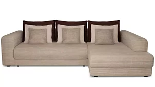 Угловой диван Мэдискона Еврокнижка Бежевый