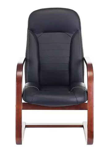 Кресло Бюрократ T-9923 Walnut-AV дизайн 1, Черный