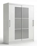 Шкаф с зеркалами 1.5м Альянс-10, белый 