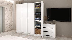 Комплект в гостиную Бастион 2,8 м Белый