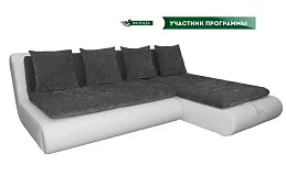 Угловой диван Кормакоф Лагуна Люкс Дельфин Серый