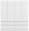 Шкаф распашной 4-дверный Сандал 2, Белый