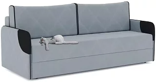Прямой диван Марсель Еврокнижка Серый