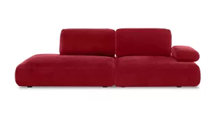 Прямой диван Ризван Сканди Без механизма Красный