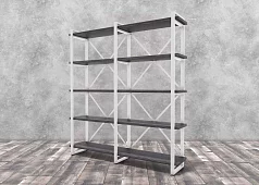 Стеллаж Айсберг Лофт 160х182-3 Черный 