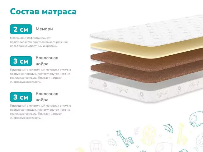 Матрас Димакс Детский, Белый