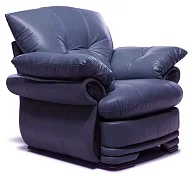 Кожаное кресло для отдыха с реклайнером Фортуна 3 Без механизма 