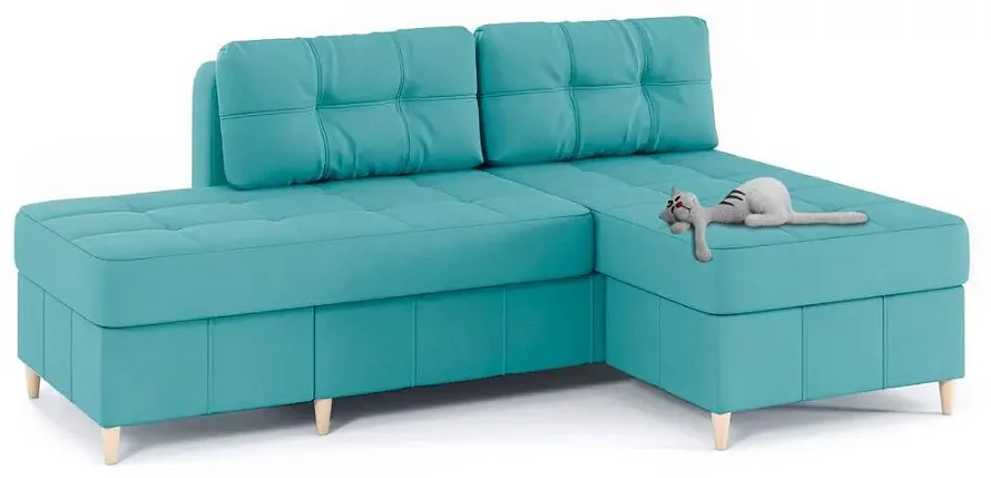 Угловой диван Оливер люкс 2, Голубой