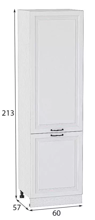 Шкаф пенал с 2-мя дверцами Ницца 600 (для верхних шкафов высотой 720) стрелы