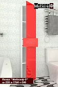 Пенал для ванной Мебелеф-2 Красный 