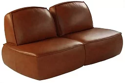 Модульный диван Пазл Без механизма Коричневый