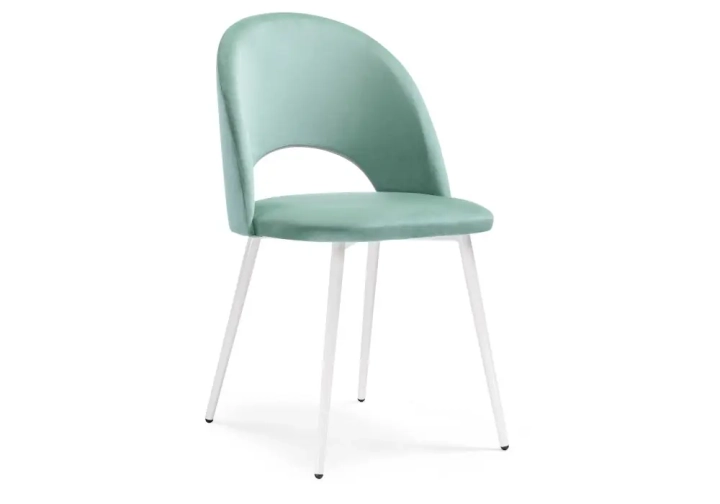 Стул Ирре confetti aquamarine / белый глянец, Зеленый