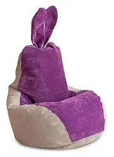 Кресло Зайчик Серо-Фиолетовый арт11 