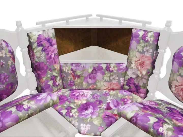 ф116 Кухонный угловой диван Картрайд с резьбой дизайн 3 угол
