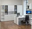 Набор корпусной мебели в офис 10 Рива С, Белый