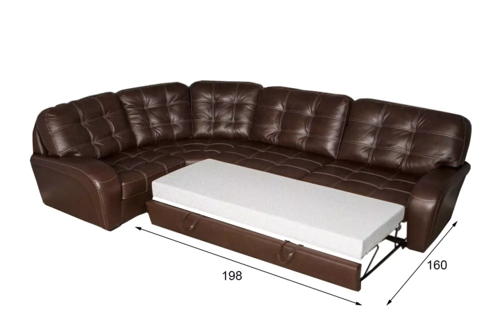 Кожаный диван Монреаль, Коричневый {3265725} – купить в Твери за 117590 рубв интернет-магазине Divano.ru
