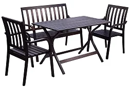Скамья деревянная Берн Коричневый 